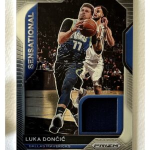 luka dončić – panini prizm 2020 21 sensational swatches (game worn patch)
