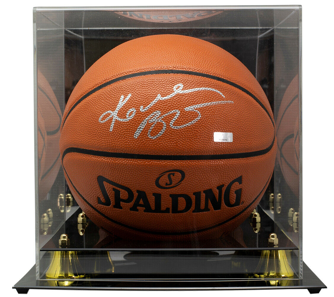 kobe signed ball about galley