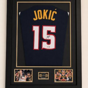maillot encadré denver nuggets nikola jokic beckett authentification