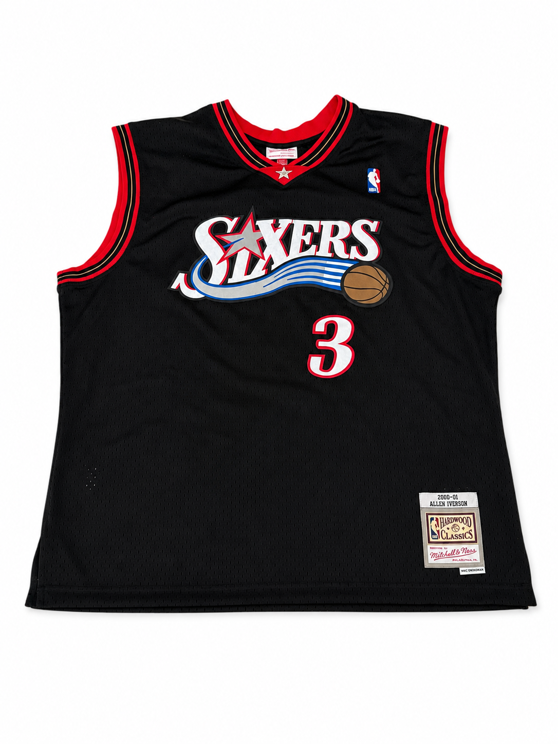 maillot philadelphia sixers allen iverson – signature dos – beckett authentification maillot philadelphia sixers allen iverson – signature dos – beckett authentification