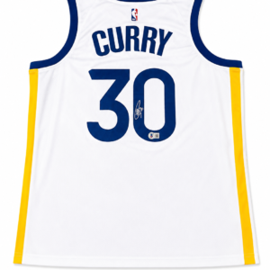 maillot golden state warriors stephen curry signature dos beckett authentification