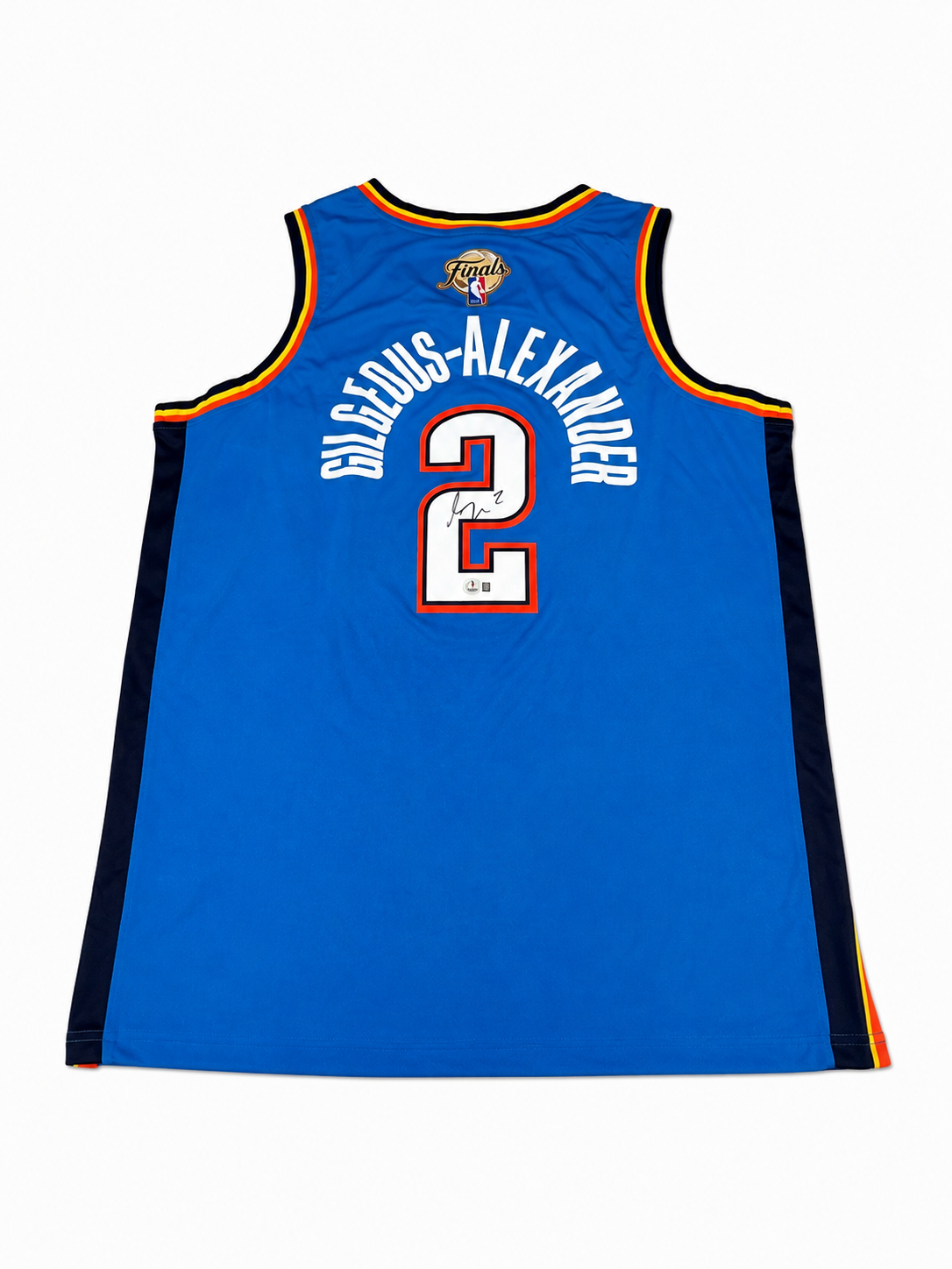 maillot oklahoma city thunder shaï gilgeous alexander signature dos beckett authentification maillot oklahoma city thunder shaï gilgeous alexander signature dos beckett authentification