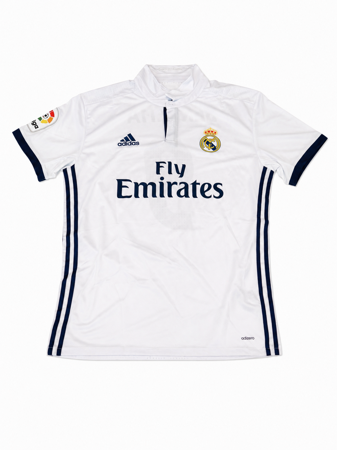 maillot real madrid karim benzema – signature dos – beckett authentification maillot real madrid karim benzema – signature dos – beckett authentification