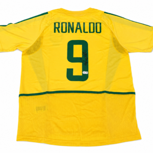 maillot brésil ronaldo signature dos beckett authentification
