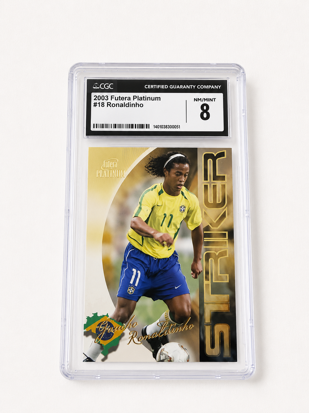 ronaldinho futera platinium 2003 cgc 8 ronaldinho futera platinium 2003 cgc 8