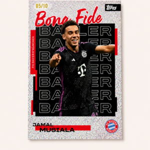 topps fc bayern münchen team set 2025/26 jamal musiala bonafide baller autograph dime /10