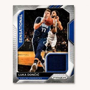luka doncic 2020 21 panini prizm sensational swatches game worn patch