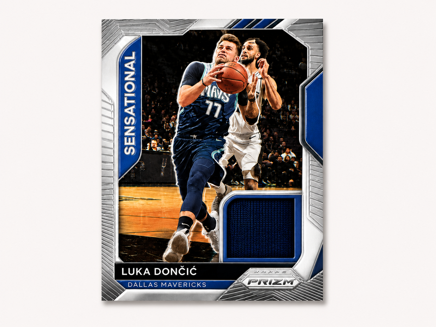 luka doncic 2020 21 panini prizm sensational swatches game worn patch luka doncic 2020 21 panini prizm sensational swatches game worn patch