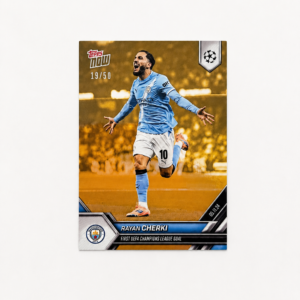 ucl topps now 2025 26 rayan cherki /50 gold foil #48