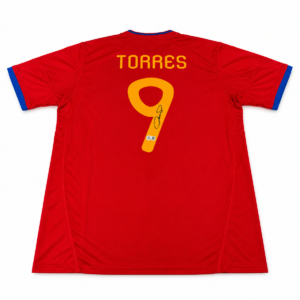 maillot espagne 2010 – fernando torres – beckett certification